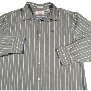 Original Penguin Striped Button Down Shirt Men's Size XL Classic Fit